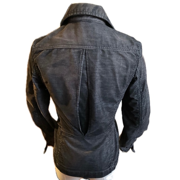 Diesel Black Brown Corduroy Double Breasted Short Jacket Vintage Pristine - Picture 5 of 13